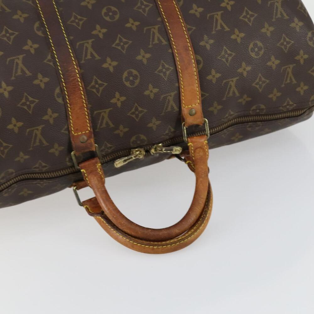 LOUIS VUITTON Monogram Keepall 50 Boston Bag M41426 LV Auth 155038 - Picture 7 of 16